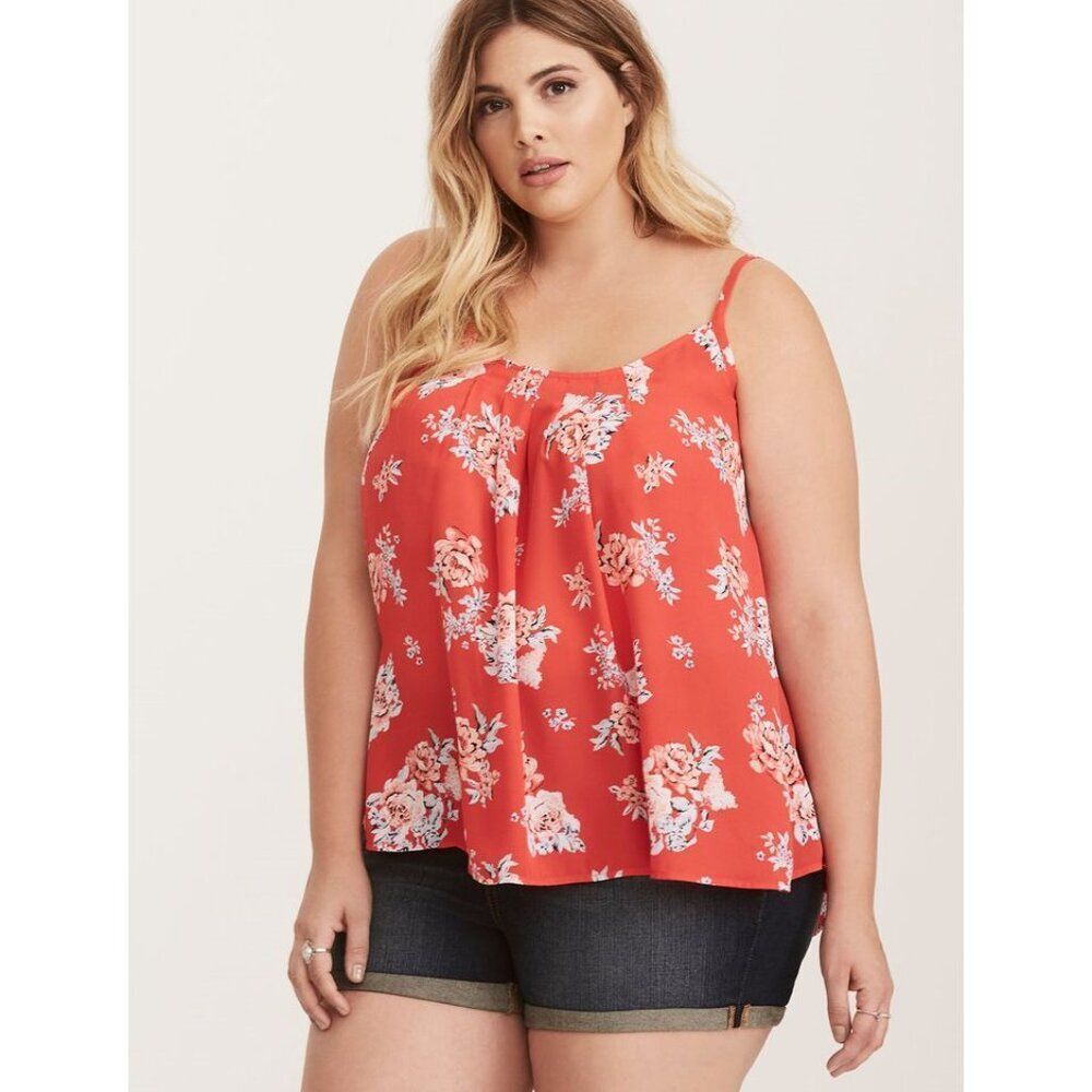 Torrid Top Size 3 3X Swing Cami Georgette Lightweight NWOT